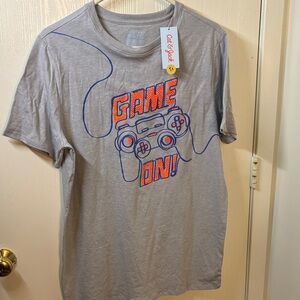 Cat & Jack Gray Tee with Blue and Orange Graphic